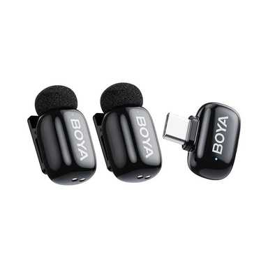 BOYA Mini 23 Ultracompact 2.4GHz Wireless Microphone System Black
