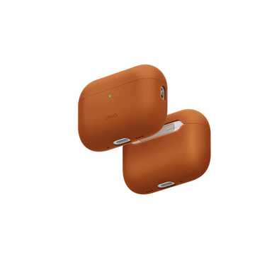 Uniq Lino Hybrid Liquid Silicon Airpods Pro 3 Case Sunset Orange