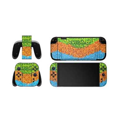 DOBE Switch 2 Fun Console Stickers TNS-5192 Blue/Green