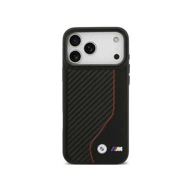 BMW HC M Magsafe PU Carbon Line & Logo Iphone 17 Pro Max BMHMP17X25PCCSCKR Red
