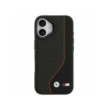 BMW HC M Magsafe PU Carbon Line & Logo Iphone 17 BMHMP17S25PCCSCKR Red