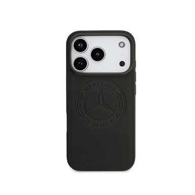 Mercedes-Benz HC Magsafe Leather Vint HC Magsafe Leather Vintage Logo Iphone 17 Pro MEHMP17L25RICVLK Black