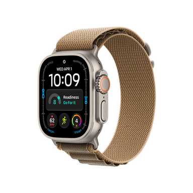 Apple Watch Ultra 4 GPS 49mm Natural Titanium Case with Desert Alpine Loop