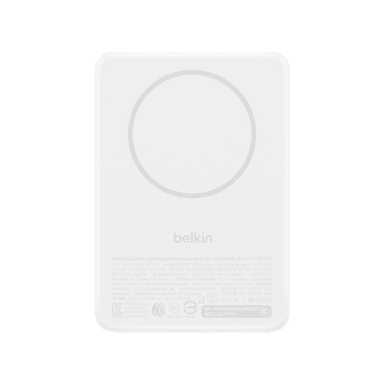 Belkin Slim Magnetic Wireless Power Bank Qi2 15W 10000mAh With Stand BPD016HQWH White