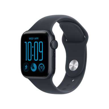 Apple Watch SE 3 GPS 40mm Midnight Aluminium Case With Navy Blue Sport Band MJL14 M/L