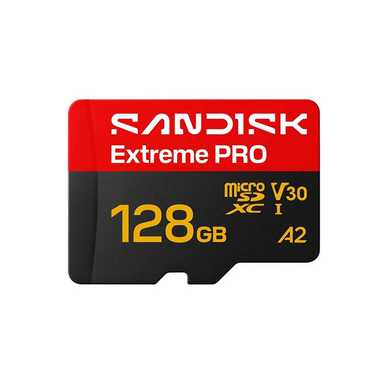 SanDisk 128GB Extreme PRO microSDXC UHS-I V30 A2 250MB/s SDSQXCJ-128G-GS6MA