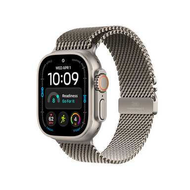 Apple Watch Ultra 4 GPS 49mm Natural Titanium Case with Natural Titanium Milanese Loop
