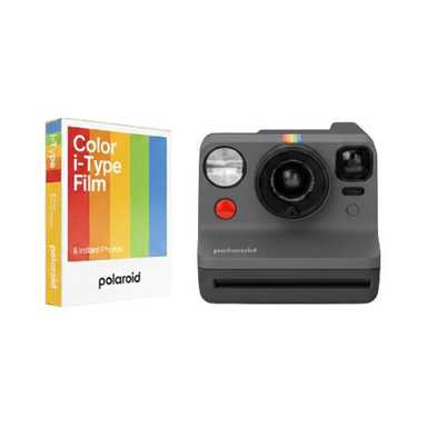 Polaroid Now Generation 3 Black Bundle Color Film 8 Photos