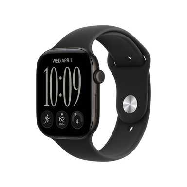 Apple Watch Series 12 GPS 46mm Black Aluminium Case with Black Sport Band