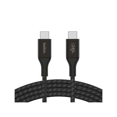 Belkin 240W Braided C-C CABLE 1M CAB015bt1MBK Black